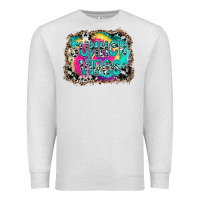 Oatmeal Heather Summer Vibes Premium Sweatshirt - CowhideDigitalArt