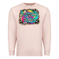 Pale Pink Summer Vibes Premium Sweatshirt - CowhideDigitalArt