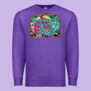 Summer Vibes Premium Sweatshirt Designed By Cowhidedigitalart