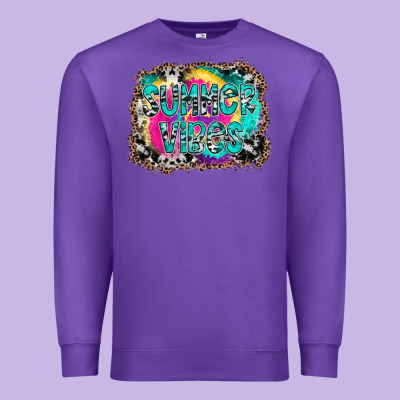 Summer Vibes Premium Sweatshirt Designed By Cowhidedigitalart
