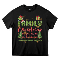 Black custom family christmas 2023 marking memories toge Heavy Core Tee - MaliasSmallBusiness