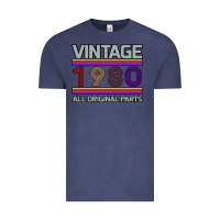 Vintage Denim Vintage 1980 Birthday Vintage Tee - Bettercallsaul