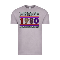 Vintage Zinc Vintage 1980 Birthday Vintage Tee - Bettercallsaul