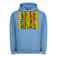 Pigment Pebble Blue st patricks shamrock with cowhide Urban Hoodie - Artiststas