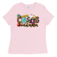 Bubblegum Pink chaos coordinator Ladies Tee - NancyCooperArtShop