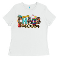 White chaos coordinator Ladies Tee - NancyCooperArtShop
