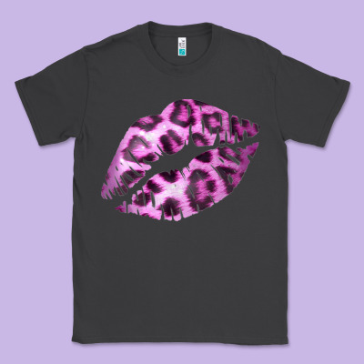 Pink Leopard Lips Classic Tee Designed By Bettercallsaul