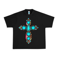 Black gemstone cross Urban Heavy Tee - JahusDesignShop