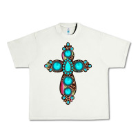Pistachio gemstone cross Urban Heavy Tee - JahusDesignShop