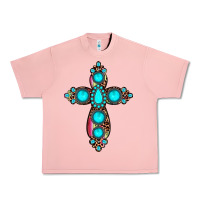 Salmon gemstone cross Urban Heavy Tee - JahusDesignShop