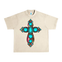 Sandshell gemstone cross Urban Heavy Tee - JahusDesignShop