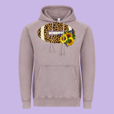 Leopard Print Footbal Vintage Hoodie Designed By Bettercallsaul