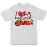 Dove Grey i love being a mama Premium Tee - MaliasSmallBusiness