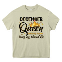 December Queen Faith And Favor Living My Blessed L Heavy Core Tee | Teevron