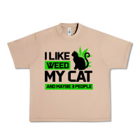 Burro Cat Weed I Like My Cat Gift Urban Heavy Tee - Bettercallsaul