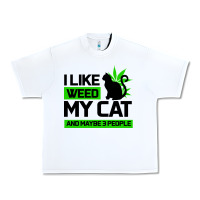 White Cat Weed I Like My Cat Gift Urban Heavy Tee - Bettercallsaul