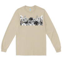 Mushroom black and white floral Long Sleeve Tee - TumblerDesignByShophia
