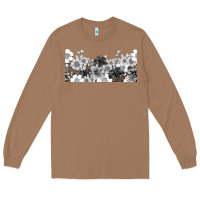 Toasted Coconut black and white floral Long Sleeve Tee - TumblerDesignByShophia
