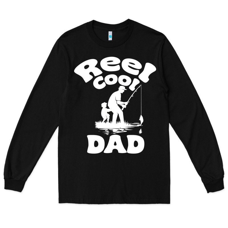 Reel Cool Dad Fathers Day Fishing Adventure Long Sleeve Tee by tuanDangUi | Teevron