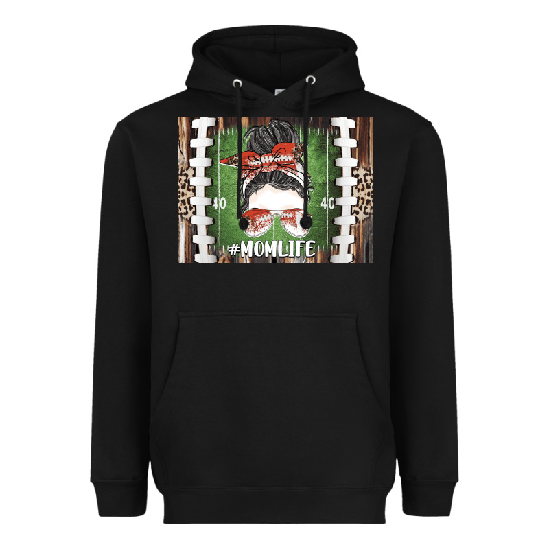 American Football Mom Life Heavyweight Hoodie by CowhideDigitalArt | Teevron