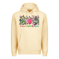 Pina Colada peace love easter bunny Premium Hoodie - FaDigitalArtStudio