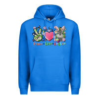 True Royal peace love easter bunny Premium Hoodie - FaDigitalArtStudio