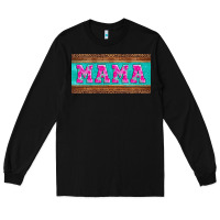 Black floral mama mother's day license plate Long Sleeve Tee - Jasminsmagicworld