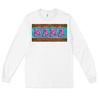 White floral mama mother's day license plate Long Sleeve Tee - Jasminsmagicworld