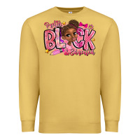 Antique Gold Pretty Black Educated Premium Sweatshirt - CowhideDigitalArt