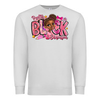 Dove Grey Pretty Black Educated Premium Sweatshirt - CowhideDigitalArt
