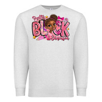 Oatmeal Heather Pretty Black Educated Premium Sweatshirt - CowhideDigitalArt