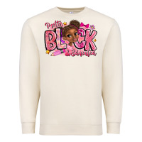 Sandshell Pretty Black Educated Premium Sweatshirt - CowhideDigitalArt