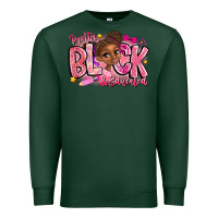 Sports Green Pretty Black Educated Premium Sweatshirt - CowhideDigitalArt