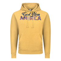 Vintage Mustard God Bless America Vintage Hoodie - Bettercallsaul