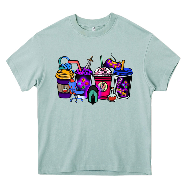 Gaming Coffee Cups Heavy Core Tee by NancyCooperArtShop | Teevron