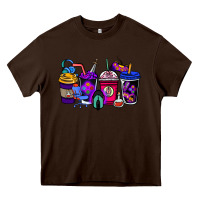 Chocolate Brown gaming coffee cups Heavy Core Tee - NancyCooperArtShop