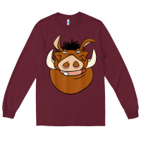 Burgundy Lion518 Long Sleeve Tee - tuanDangUi