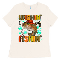Wishing I Was Fishing Ladies Tee | Teevron