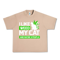Burro Cat Weed I Like My Cat Gift Urban Heavy Tee - Bettercallsaul