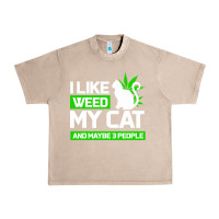 French Oak Cat Weed I Like My Cat Gift Urban Heavy Tee - Bettercallsaul