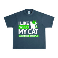 Midnight Navy Cat Weed I Like My Cat Gift Urban Heavy Tee - Bettercallsaul