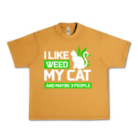Peanut Butter Cat Weed I Like My Cat Gift Urban Heavy Tee - Bettercallsaul