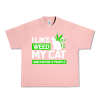 Salmon Cat Weed I Like My Cat Gift Urban Heavy Tee - Bettercallsaul