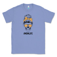 Colony Blue Yellow Flower on Pink Background Mom Skull Classic Tee - Bettercallsaul