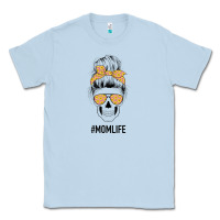 Dusty Blue Yellow Flower on Pink Background Mom Skull Classic Tee - Bettercallsaul
