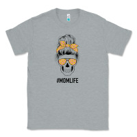Heather Grey Yellow Flower on Pink Background Mom Skull Classic Tee - Bettercallsaul