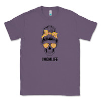Lavender Yellow Flower on Pink Background Mom Skull Classic Tee - Bettercallsaul