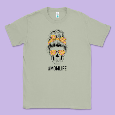Yellow Flower On Pink Background Mom Skull Classic Tee Designed By Bettercallsaul