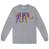 Heather Grey Elephant1687 Long Sleeve Tee - tuanDangUi