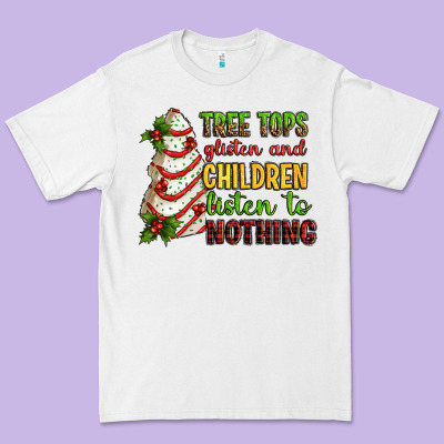 Tree Tops Glisten And Children Listen To Nothing Premium Tee Designed By Ranaportraitstore